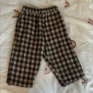Zara Baby girl Checkered Brown and green Pants